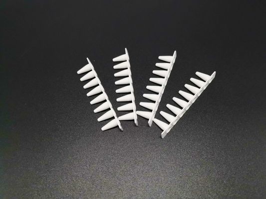 0.2 مل PCR 8-Strip Tubes Medical Lab مستهلكات بيضاء عالية الأنابيب لا غطاء