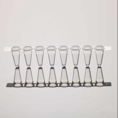 أغطية أنبوب PCR 8-Strip Clear Fit 0.2mL PCR Tube Strips لـ qPCR